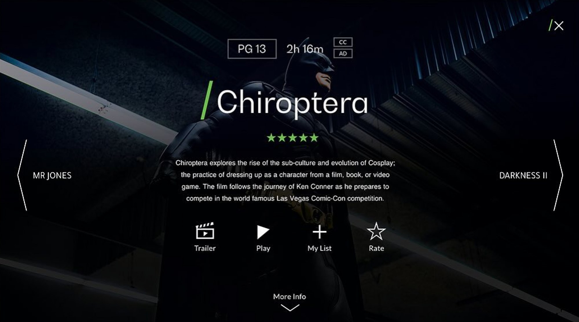 The movie title page in English, reading left to right.